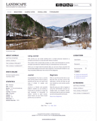 Free joomla 2.5 template with slideshow: a4joomla-landscape-free