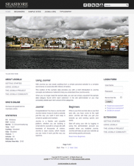 Free joomla 2.5 template with slideshow: a4joomla-seashore-free