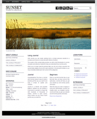 Free joomla 2.5 template with slideshow: a4joomla-sunset-free