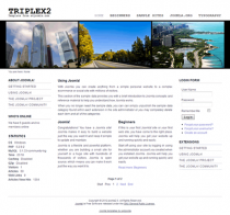 Free minimalist joomla 2.5 template with slideshow: a4joomla-triplex2-free