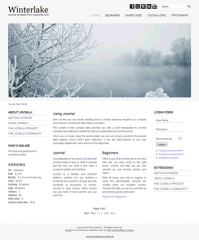 Free joomla 2.5 template with slideshow: a4joomla-winterlake-free