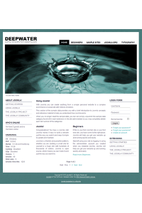 Free joomla 2.5 template with slideshow: a4joomla-deepwater-free