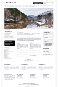 Pro joomla 2.5 template with slideshow: a4joomla-Landscape