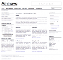 Free minimalist joomla 2.5 template: a4joomla-Mininova-free