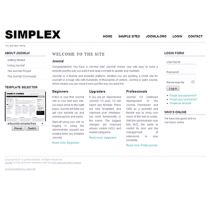 Free minimalist joomla 2.5 template: a4joomla-Simplex-free