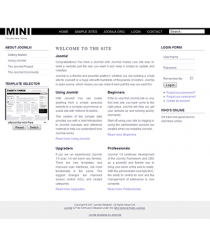 Free minimalist joomla 2.5 template: a4joomla-Mini-free