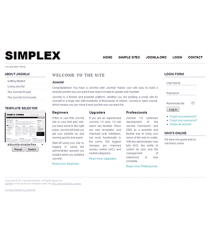 Free minimalist joomla 2.5 template: a4joomla-Simplex-free