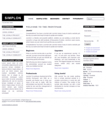 Free minimalist joomla 2.5 template: a4joomla-simplon-free