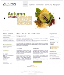 Free joomla 2.5 template with slideshow: a4joomla-autumn-free