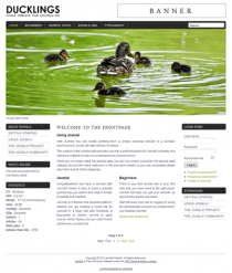 Free joomla 2.5 template with slideshow: a4joomla-ducklings-free