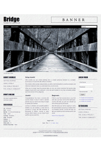 Free joomla 2.5 template with slideshow: a4joomla-bridge-free