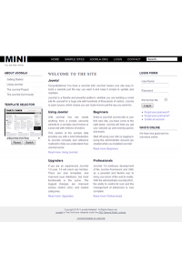 Free minimalist joomla 2.5 template: a4joomla-Mini-free