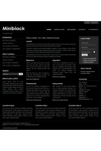 Pro joomla 2.5 template: a4joomla-Miniblack